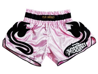 Kanong Retro Thai Bokseshorts : KNSRTO-209-Lyserød 