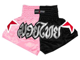 Boxsense Muay Thai Bokseshorts  til Børn : BXSKID-005-lyserød