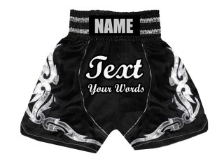 Personlig Bokseshorts Boxing Shorts : KNBSH-024-Sort