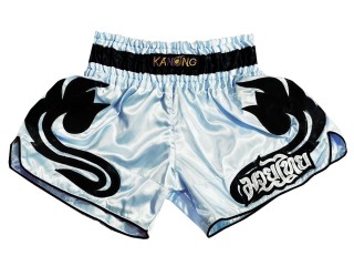 Kanong Retro Thai Bokseshorts : KNSRTO-209-Lyseblå