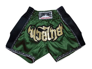 Lumpinee Muay Thai Shorts til Børn : LUMRTO-003-Mørkegrøn-K
