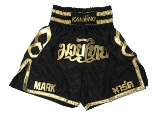 Specialtilpassede Boksershorts Boxing Shorts : KNBXCUST-2001-Sort