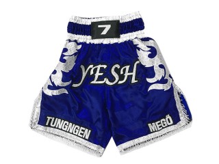 Specialtilpassede Boksershorts Boxing Shorts : KNBXCUST-2033-Blå