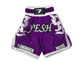 Specialtilpassede Boksershorts Boxing Shorts : KNBXCUST-2033-Lilla