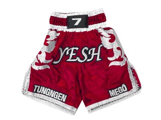 Specialtilpassede Boksershorts Boxing Shorts : KNBXCUST-2033-Rød