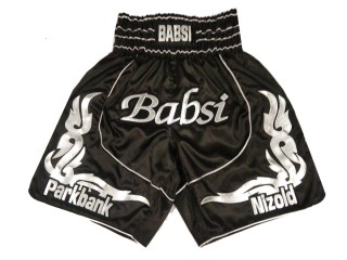 Specialtilpassede Boksershorts Boxing Shorts : KNBXCUST-2035-Sort