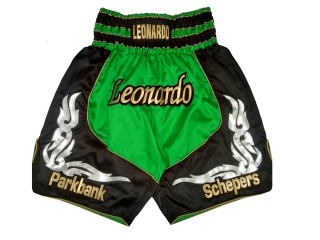 Specialtilpassede Boksershorts Boxing Shorts : KNBXCUST-2035-Grøn-Sort