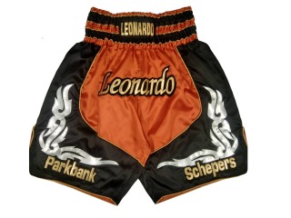Specialtilpassede Boksershorts Boxing Shorts : KNBXCUST-2035-Orange-Sort