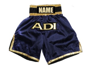 Specialtilpassede Boksershorts Boxing Shorts : KNBXCUST-2036-Marine blå