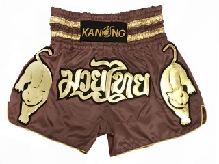 Kanong Muay Thai Shorts : KNS-135-Lysebrun