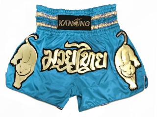 Kanong Muay Thai Shorts : KNS-135-Himmelblå
