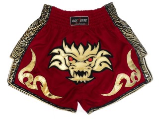 Boxsense Retro Thai Bokseshorts : BXSRTO-026-rødbrun