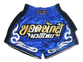 Boxsense Retro Thai Bokseshorts : BXSRTO-027-Blå