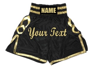 Personlig Bokseshorts Boxing Shorts : KNBSH-025-Sort