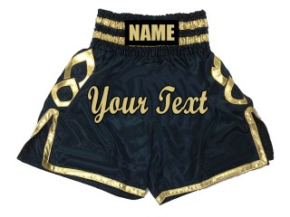 Personlig Bokseshorts Boxing Shorts : KNBSH-025-Marine blå