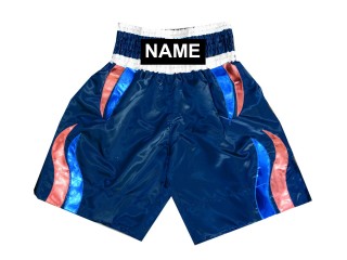 Personlig Bokseshorts Boxing Shorts : KNBSH-028-Marine blå