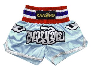 Kanong Thai Bokseshorts : KNS-125-Lyseblå