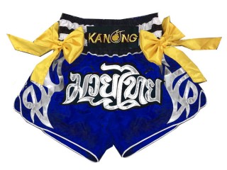 Kanong Thai Bokseshorts : KNS-127-Blå