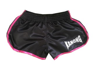 Kanong Dame Muay Thai Shorts til børn : KNSWO-402-Sort
