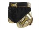 Kanong Retro Thai Shorts Til Kvinder : KNSRTO-201-sort-guld