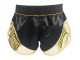 Kanong Retro Thai Bokseshorts : KNSRTO-201-sort-guld