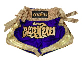 Kanong Thai Bokseshorts : KNS-132-Blå