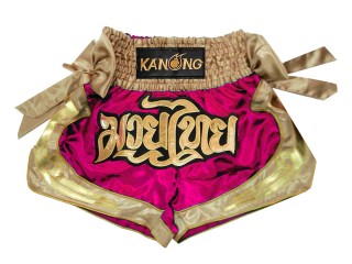 Kanong Thai Bokseshorts : KNS-132-lyserød